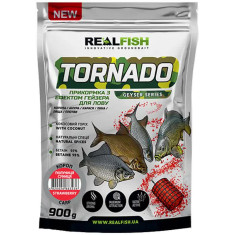 Прикормка Real Fish Прикормка Торнадо Карп (Клубника-Земляника) 0.900 kg