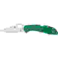 Нож Spyderco Delica4 Flat Ground Green