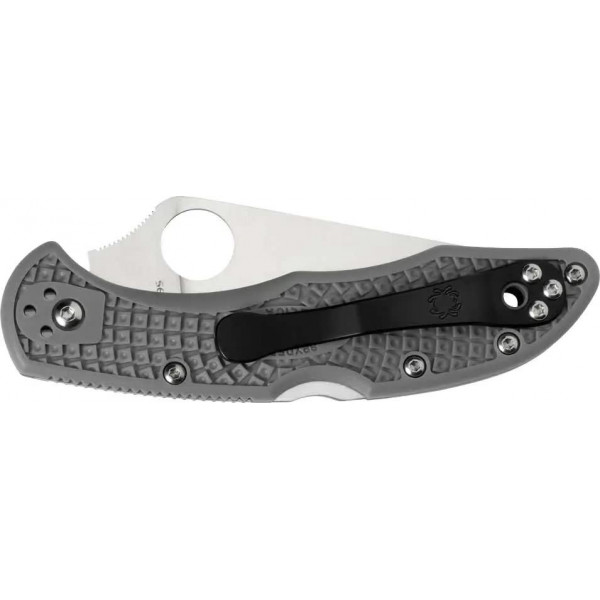 Ніж Spyderco Delica4 Flat Ground Grey