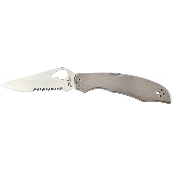 Ніж Spyderco Byrd Cara Cara2 Stainless Half Serrated