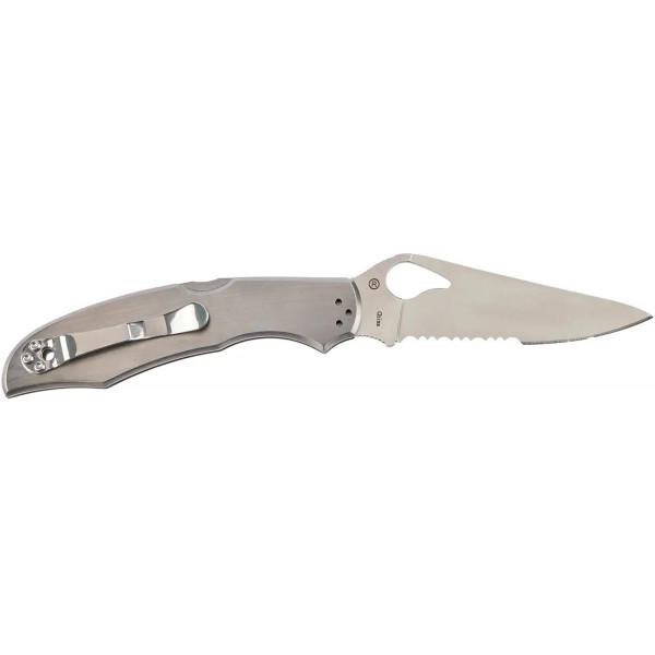 Ніж Spyderco Byrd Cara Cara2 Stainless Half Serrated