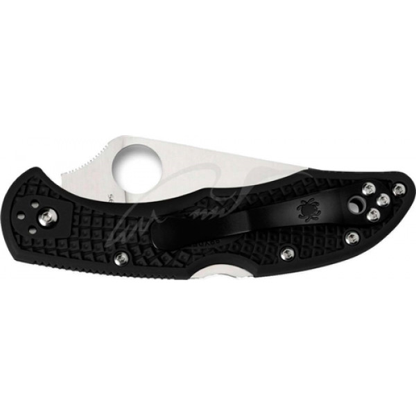 Ніж Spyderco Delica4 Flat Ground Black