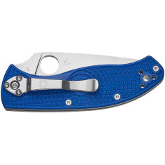 Ніж Spyderco Tenacious blue напівсерейтор