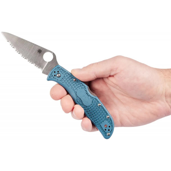 Ніж Spyderco Endela Blue Serrated