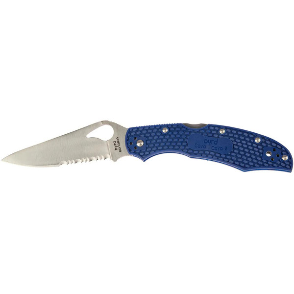 Нож Spyderco Byrd Cara Cara 2 Half Serrated Blue