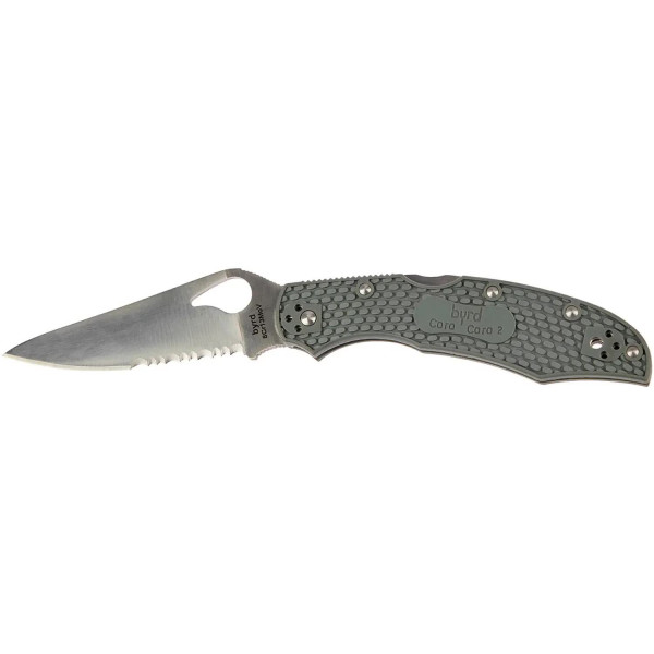 Ніж Spyderco Byrd Cara Cara 2 Half Serrated Gray