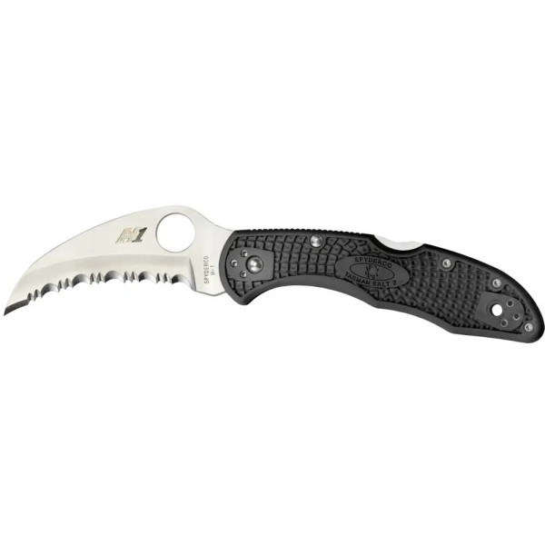 Нож Spyderco Tasman Salt 2 Serrated Black