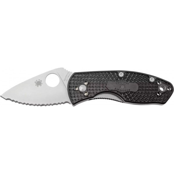 Нож Spyderco Ambitious Serrated Black