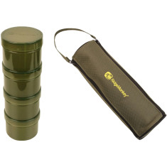 Ємність RidgeMonkey Modular Hookbait Pots набір 4 ємності і чохол к:зелений