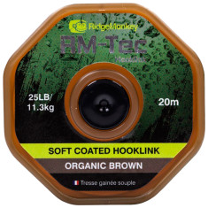 Повідковий матеріал RidgeMonkey RM-Tec Soft Coated Hooklink Organic Brown 25lb 20м Повідковий матеріал RidgeMonkey RM-Tec Soft Coated Hooklink Organic Brown 25lb 20м