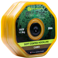 Повідковий матеріал RidgeMonkey RM-Tec Soft Coated Hooklink Camo 35lb 20м Повідковий матеріал RidgeMonkey RM-Tec Soft Coated Hooklink Camo 35lb 20м