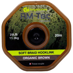Повідковий матеріал RidgeMonkey RM-Tec Soft Braid Hooklink Organic Brown 25lb 20м Повідковий матеріал RidgeMonkey RM-Tec Soft Braid Hooklink Organic Brown 25lb 20м
