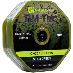 Повідковий матеріал RidgeMonkey RM-Tec Chod/Stiff Rig Material 25lb Weed Green 25lb 20м Повідковий матеріал RidgeMonkey RM-Tec Chod/Stiff Rig Material 25lb Weed Green 25lb 20м