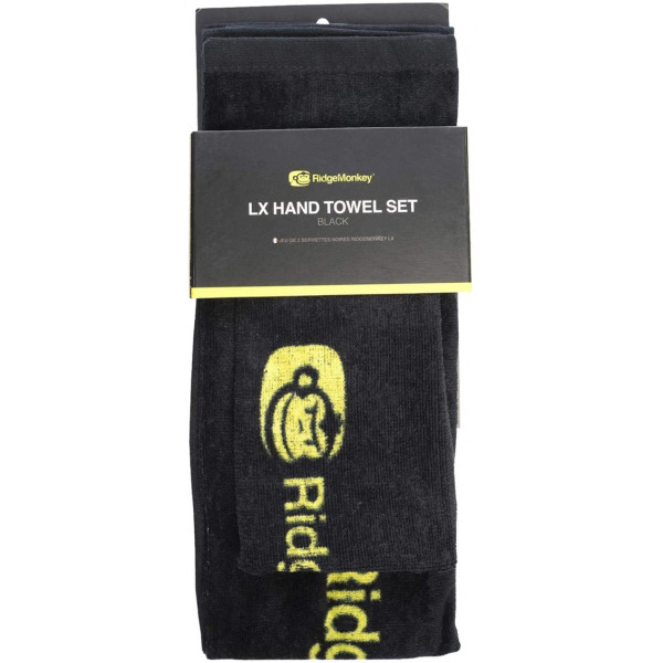 Рушник RidgeMonkey LX Hand Towel Set (набір 2 шт.) к:black