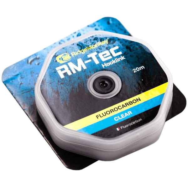 Флюорокарбон RidgeMonkey RM-Tec Fluorocarbon Hooklink 20m 0.41mm 15lb/6.8kg ц:clear