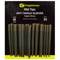 Протизакручувач RidgeMonkey RM-Tec Anti Tangle Sleeves Long (25шт/уп) к:organic brown