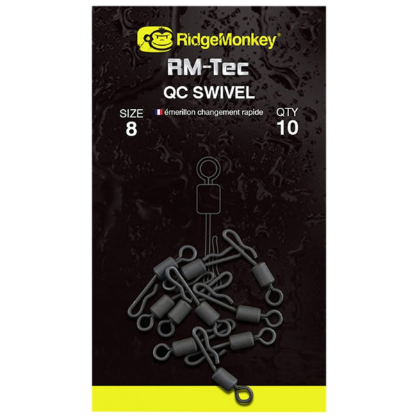 Вертлюжок RidgeMonkey RM-Tec Quick Change Swivel #8 (10 шт/уп)