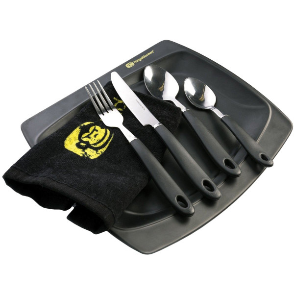 Набір столових приладів RidgeMonkey SQ DLX Large Plate Set индивидуальный