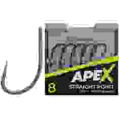 Крючок карповый RidgeMonkey Ape-X Straight Point с бородкой #6 (10 шт/уп)