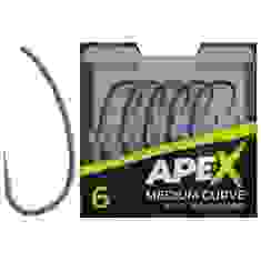 Крючок карповый RidgeMonkey Ape-X Medium Curve с бородкой #4 (10 шт/уп)