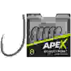 Крючок карповый RidgeMonkey Ape-X Beaked Point с бородкой #8 (10 шт/уп)