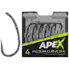 Крючок карповый RidgeMonkey Ape-X Medium Curve 2XX с бородкой #4 (10 шт/уп)