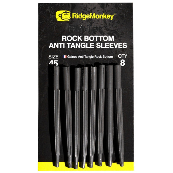 Противозакручиватель RidgeMonkey Rock Bottom Tungsten Anti Tangle Sleeves Long (8шт/уп)