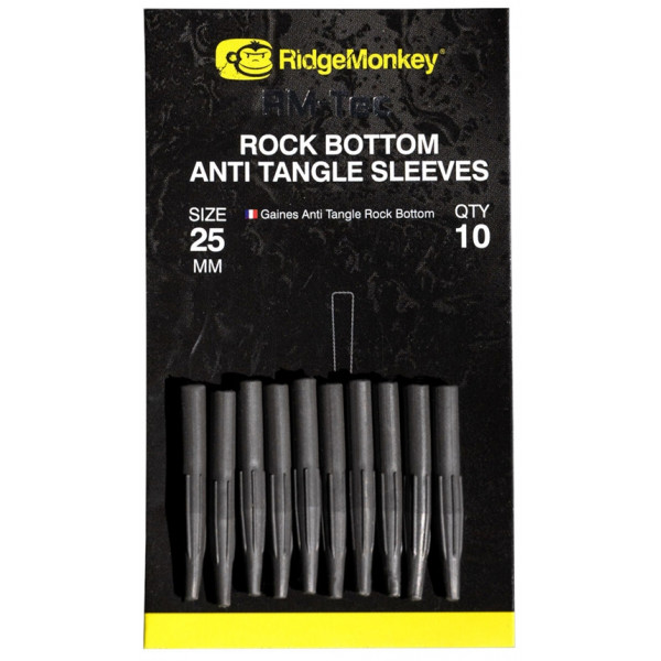Протизакручувач RidgeMonkey Rock Bottom Tungsten Anti Tangle Sleeves Short (10шт/уп)