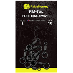 Вертлюжок RidgeMonkey RM-Tec Flexi Ring Swivel #8 (10 шт/уп)