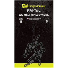 Вертлюжок RidgeMonkey RM-Tec Quick Change Heli Ring Swivel #8 (8 шт/уп) Вертлюжок RidgeMonkey RM-Tec Quick Change Heli Ring Swivel #8 (8 шт/уп)