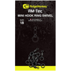 Вертлюжок RidgeMonkey RM-Tec Mini Hook Ring Swivel (10 шт/уп) Вертлюжок RidgeMonkey RM-Tec Mini Hook Ring Swivel (10 шт/уп)