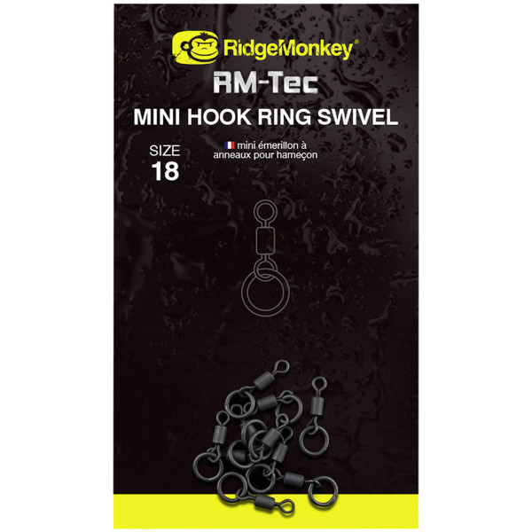 Вертлюжок RidgeMonkey RM-Tec Mini Hook Ring Swivel (10 шт/уп)