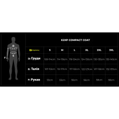 Куртка RidgeMonkey APEarel K2XP Compact Coat S ц:black