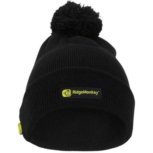 Шапка RidgeMonkey Bobble Beanie Hat к:black