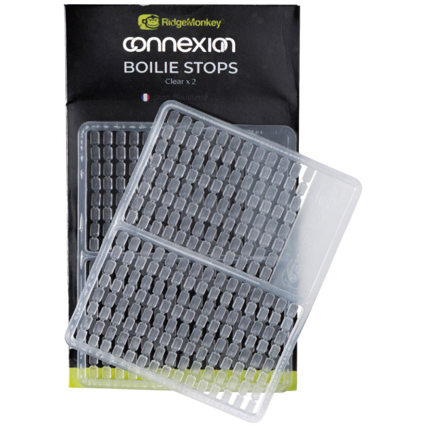 Стопоры для бойлов RidgeMonkey Connexion Boilie Stops Clear (2шт/уп)