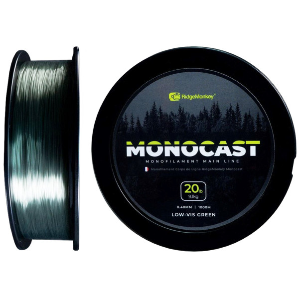 Волосінь RidgeMonkey MonoCast 1000m 0.30mm 12lb/5.4kg