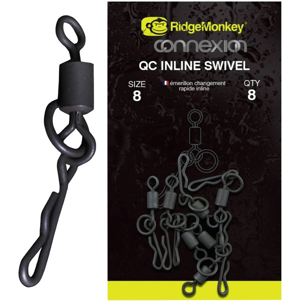 Вертлюжок RidgeMonkey Connexion QC Inline Swivel (8 шт/уп)