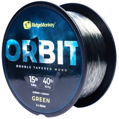 Шоклидер RidgeMonkey Orbit Double Tapered Mono 3x300m 0.30-0.57mm 12-35lb/5.4-15.9kg Green