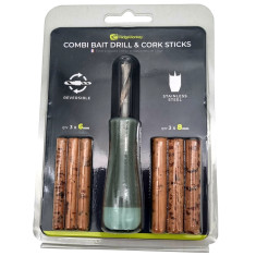 Свердло для бойлів RidgeMonkey Combi Bait Drill & Cork Sticks + корковые палички 6/8mm Свердло для бойлів RidgeMonkey Combi Bait Drill & Cork Sticks + корковые палички 6/8mm