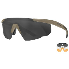Очки баллистические Wiley X Saber Advanced. 3 линзы (Grey/Clear/Rust) оправа Tan