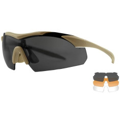 Очки баллистические Wiley X WX Vapor 2.5. 3 линзы (Grey/Clear/Light Rust) оправа Tan