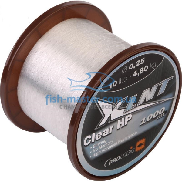 Леска Prologic XLNT HP 1000m (Clear) 0.25mm 10lb/4.8kg