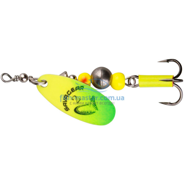 Блесна Savage Gear Caviar Spinner #4 18.0g 07-Fluo Yellow / Chartreuse