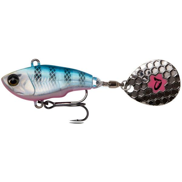 Тейл-спиннер Savage Gear Fat Tail Spin 65mm 16.0g Blue Silver Pink