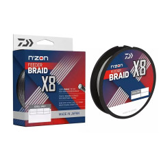 Шнур Daiwa N'Zon X8 Braid 150m Steel Gray 5.0kg 0.08mm Шнур Daiwa N'Zon X8 Braid 150m Steel Gray 5.0kg 0.08mm