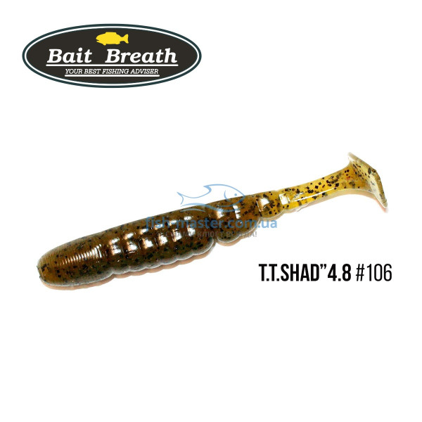 Bait Breath TTShad 4.8 "silicone (5pcs / pack) # 106