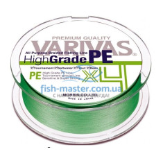 Шнур Varivas High Grade PE X4 Flash Green 150m #0,8