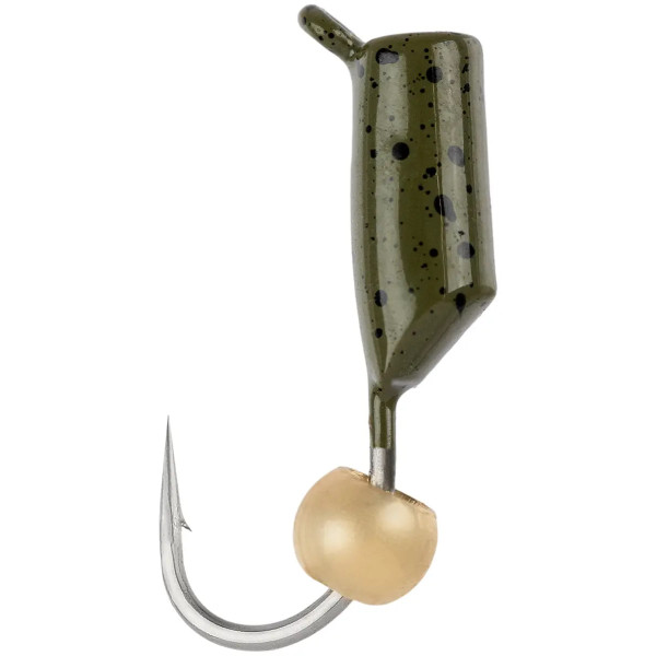 Мормышка вольфрамовая Viking Fishing Rigabik+bead 0.35g 2mm Olive+G (5шт)