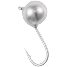 Mormyshka tungsten Viking Fishing Round 0.3g 3mm Silver (5pcs)