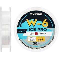 Line Viking Fishing Ice Pro W-6 30m (clear) 0.074mm 0.69kg